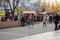 City, Kiev, Ukraine. City center with people and tourists. Street view, everyday life