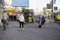 City, Kiev, Ukraine. City center with people and tourists. Street view, everyday life