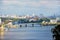City landscape. City of Kiev, view of the Dnieper_