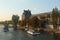 City landscape Paris la seine France bridge river