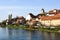 City landscape of Ptuj, the oldest city in Slovenia.