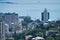 City landscape with a view of the buildings of Yalta