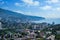 City landscape with a view of the buildings of Yalta, Crimea