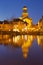 City of Leiden, The Netherlands at night