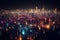 City Lights from Above: A Bird\\\'s Eye View of a Illuminated Metropolis at Night