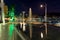 City lights and buildings of Cabo San Lucas in night