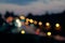 City Lights Circular Bokeh Abstract Background