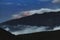 City lights through the clouds Teide, Tenerife