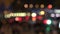 City lights at night defocused