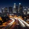 City of Lights: Time-Lapse of Los Angeles Skyline at Night