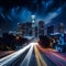 City of Lights: Time-Lapse of Los Angeles Skyline at Night