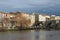 City of Limoux and river Aude , France