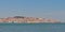 City of Lisbon along Tagus river, view from Almada