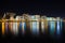 City Loutraki in Greece at night