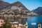 City of Lugano on the Lake Lugano - lakeside