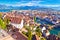 City of Luzern panoramic aerial view