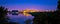 City of Mantova skyline evening panoramic view