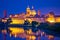 City of Mantova skyline evening view