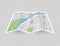City map. Navigation in town concept. Vector downtown gps navigation plan. Street location