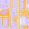 City map seamless pattern. Illustration of streets, roads and buildings. Image for geography and cartography, travel and