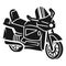 City moto bike icon, simple style