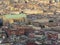 The city of Naples from above. Napoli. Italy. Vesuvius volcano behind.