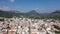 City of Naples in Italy, aerial view cityscape of Napoli.