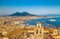 City of Naples with Mt. Vesuvius at sunset, Campania, Italy