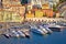 City of Nice colorful waterfront and yachting harbor aerial view