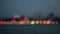 City at night background with cars. Out of focus background with blurry unfocused city lights. Ukraine, Dnipro