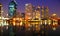 City at night - blur photo,Bokeh background