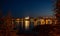 City at night - blur photo,Bokeh background.Russia Rybinsk