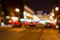 City night lights in the defocusing