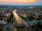 City of Nis aerial landmark view in Serbia