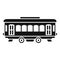 City old tram icon, simple style