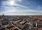 City overview from the top of Gothenburg Cathedral