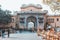 City palace gate with some pigeons around it in Jaipur, India