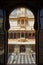 City Palace of Udaipur, a courtyard through the window