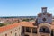 City panorama of Perpignan buildings