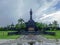 City park dan public square in Denpasar, Bali. Named `Puputan Margarana Renon` Square and `Bajra Sandhi` Monument