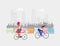 City people riding bikes. Eco environmental illustration, healthy life style, modern life, commute to work. Collection of illustra