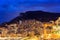 City Pier, Jetty In night, Monte Carlo architecture.