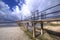 City pier during a storm