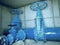 City potable water pipeline in concrete shafts with 500mm Gate valve