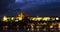 The city of Prague night scene