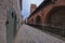 city ramparts wall in the historical center of Riga