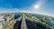 City Riga Bridge road and cars drone sphere 360 vr view