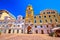 City of Rijeka main square and clock tower view