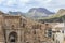 City and roman theater view,Cartagena,Spain.