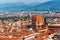 City rooftops and Medici Chapel in Florence, Italy